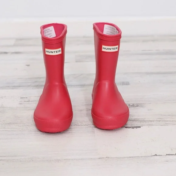 Hunter Original Kids First Classic Rain Boot Matte Pink 7 US NEW without box - Picture 2 of 6